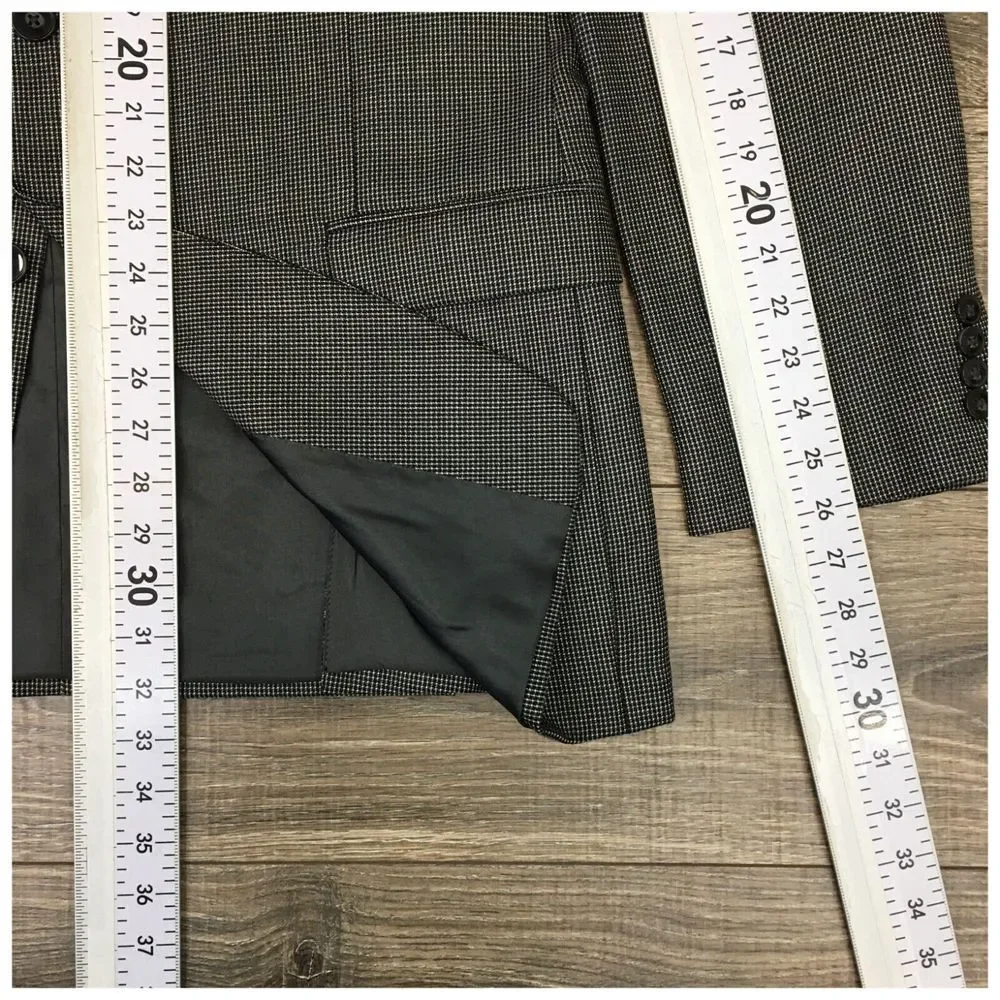 Calvin Klein Mens Blazer Sport Coat Casual Jacket Size‎ 42L Wool Silk Suit